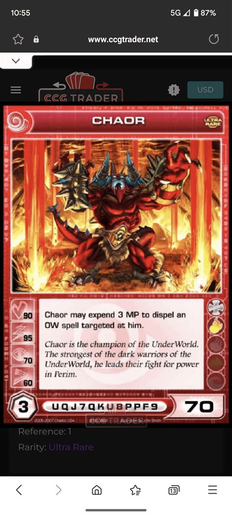 chaotic tcg website.